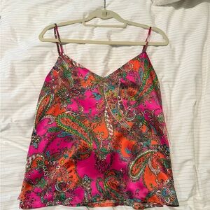 L'AGENCE Silk Camisole Blouse